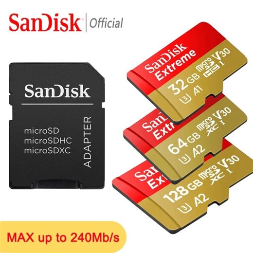SanDisk Extreme microSDXC UHS-I CARD V30 A2 Memory Card 128GB 256GB 512GB 1TB 2TB Micro SD Card Max 190Mb/s Flash TF Card | Lazada PH