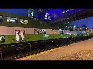 GO Transit train at Pickering station.