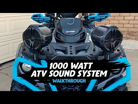 1000 Watt ATV Sound System on my Can Am Outlander