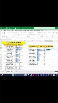 Excel Stock Inventory Dashboard 📦 | ✅ #excel #viral #trending #learnexcel #shorts