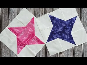 Friendship star quilt block tutorial