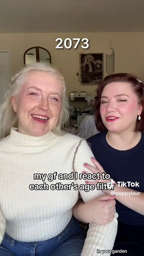 Lesbian Grannies Age Filter Fun with GF