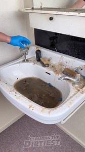 1.5M views · 12K reactions | Satisfying speed cleaning the WORLD'S DIRTIEST Sink ever! #cleaning #cleaningtiktok #cleantok #cleaningthedirtiest #ctd #asmr #asmrcleaning #cleaningasmr #sinkcleaning #sink #cleaningmotivation #speedcleaning #speedclean #satisfying #satisfyingcleaning | Cleaning The Dirtiest | Facebook