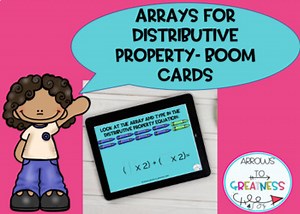 Distributive property using Boom cards - Distance Learning