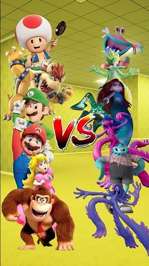 Super Mario and Friends VS Ruby Gillman and Friends #shorts #supermario #rubygillman