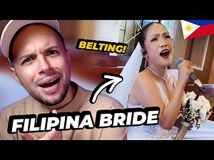 FILIPINO bride & groom BELTING in PERFECT HARMONY during their WEDDING! Only in the PHILIPPINES!