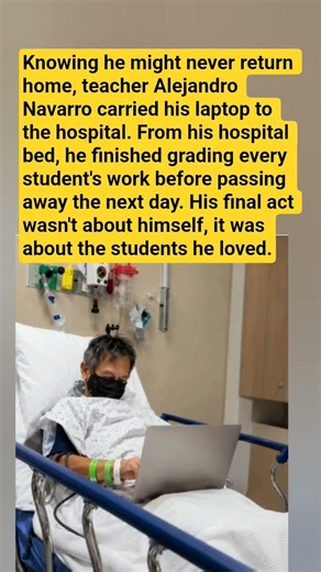 Knowing He Was Dying, He Graded Every Student's Work One Last Time #shorts #hero #teacher