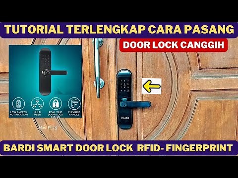 How to install Bardi Smart Door Lock Handle RFID- Fingerprint Waterproof - Smart Door Lock