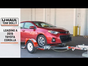 Loading a 2019 Toyota Corolla On a U-Haul Tow Dolly