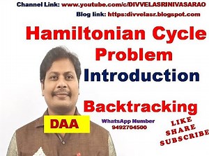 Hamiltonian Cycle (Introduction) || Hamiltonian Cycle Using Backtracking || Hamiltonian Cycle || DAA