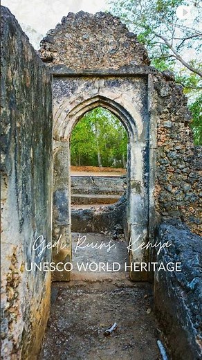 UNESCO WORLD HERITAGE SITES - Gedi Ruins, Kenya 😍 #travel #unesco #kenya