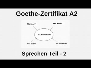Goethe-Zertifikat A2 || Sprechen Teil - 2 || Modelltest 2