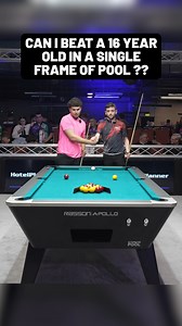 62K views · 927 reactions | Can i beat a 16 year old Junior in a single frame of pool ?? This is a series where i will be playing some of the best junior pool players in the world to see if i can beat them in a game of english pool , this match is against Liam. WHO WILL WIN ?? #fyp #pool #snooker #billiards #8ball #8ballpool #challenge #skills | Aydtheapprentice | Facebook
