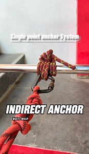 🔥 SINGLE-POINT ANCHOR SYSTEM — MULTI-WRAP 🔥 A multi-wrap anchor is a fast and reliable single-point anchor system used in rescue, firefighting, and rope operations when a strong fixed object (tree, post, or column) is available. 🪢 How it works • The rope is wrapped 5–6 times or more around the anchor • The ends are joined using a square knot backed up with overhand safety knots • Multiple wraps increase friction and reduce stress on the knot ⚠️ Important reminder This demonstration shows how 
