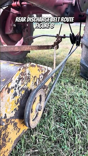 Farmall Cub Mott Flail Mower Model 9: Rear Discharge vs Mulching Belt Setup