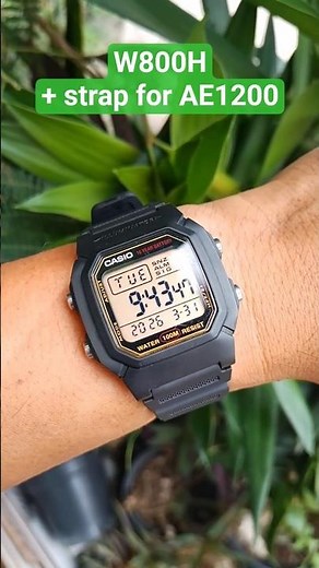 The original strap is already broken, so I put this one. Replacement strap for AE1200 on Casio W800H