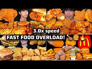 Ultimate Fast Food Mukbang 🍗 Fried Chicken, Hot Dogs, Mac & Cheese, Cheese Burger, Fries & Nuggets