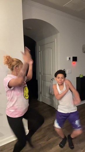 Mother and Son Dance Challenge Compilation