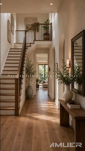 Natural Eclectic Home Design with European Oak Engineered Hardwood Flooring