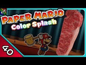 STEAK BATTLE AT TANGERINO GRILL! | Paper Mario Color Splash LETS PLAY Episode 40 | Couch Plays