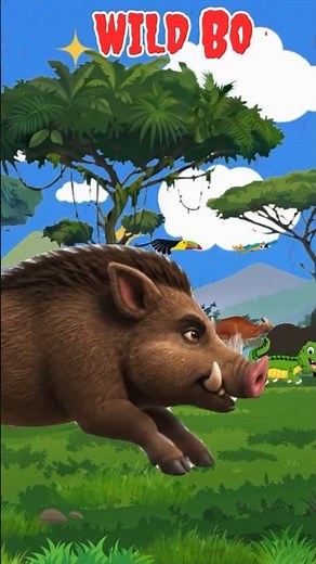 Jungle Animal Sounds Song🌴 Red Panda, Binturong, Wild Boar & Eagle🦅 Learn Fun Jungle Animal Sounds 🐾
