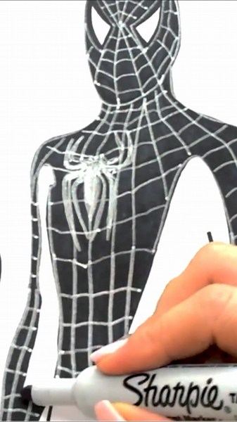 How To COLORING Spider-man 4 #spiderman #drawing #art #howtodraw #spiderman4 #shorts #marvel