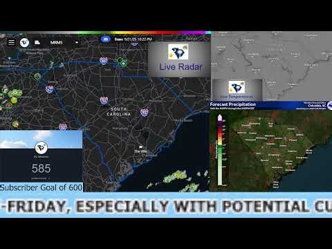 Forecast and Radar For 9/21/2025 for South Carolina