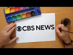 How to draw a CBS NEWS logo
