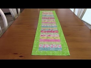 Summer Table Runner - jelly roll strips