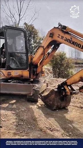 Skill Machine Mini Excavator Self-Services - Mastering the Track Chain Installation Technique