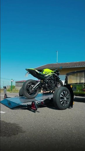 La meilleure remorque moto - Pliable et Abaissante : Cochet