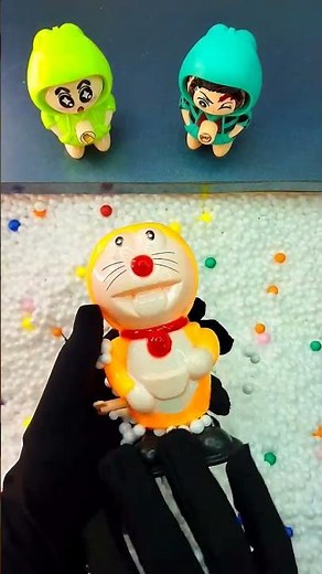 Hidden Yellow Doraemon Toy Reveal | Action Figures Surprise #doraemon #shorts