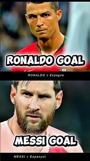 CR7 vs Messi ⚽🔥 Epic Goal Comparison!