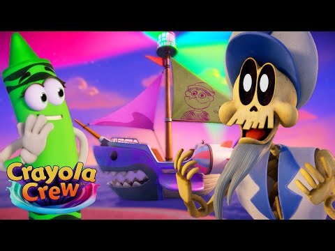 Halloween Skeletons Get a New Ship! 💀 | Crayola Crew FULL EPISODES | Fun Cartoons for Kids