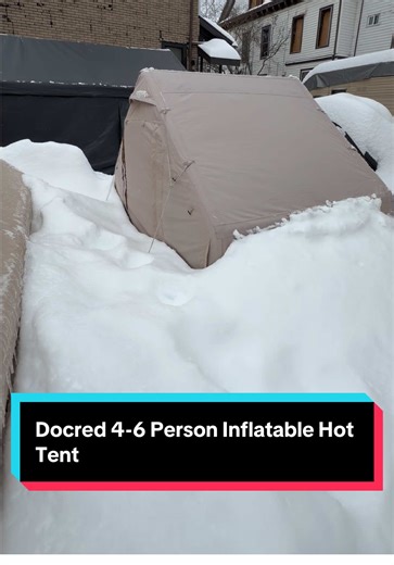 This Docred Inflatable Hot Tent (4–6 Person) just held its ground through a historic blizzard — buried in snow, still standing strong, still keeping heat locked in. And now there’s a huge price drop on one of the toughest winter shelters you can own. If you camp in real weather, this is the deal you don’t sleep on. Limited stock — once it sells out, that’s it. #WinterCamping #HotTentLife #SnowStormReady #ColdWeatherGear #inflatablehottent