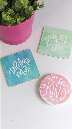 Cricut Infusible Ink Coasters