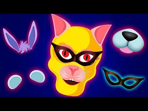 Wrong Face Skeletons Animal Halloween Song + Spooky Rhymes By Teehee Town