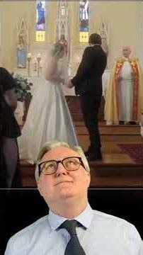 IRISH Priest FORGETS the Kiss at Wedding 😂 #wedding #fail #shorts