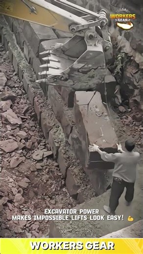 Heavy-Duty Stone Lifting Technique for Quarry Block Installation and Structural Wall Building