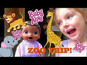 BABY ALIVE goes to the ZOO! FUN DAY OUT! The Lilly and Mommy Show. The TOYTASTIC sisters