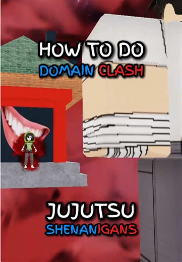 HOW TO DO DOMAIN CLASH IN JUJUTSU SHENANIGANS! #roblox #jjs #anime #jjk #gojo