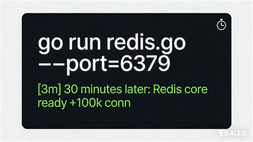 3分钟用Go复刻Redis核心功能！告别高并发连接处理难题