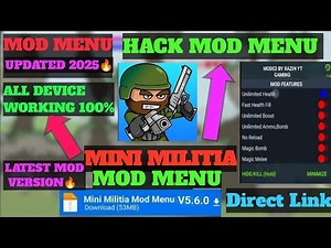 Mini Militia Mod Menu v5.6.0 | Mini Militia VIP Mod || No password | No key | New MOD MENU 2025