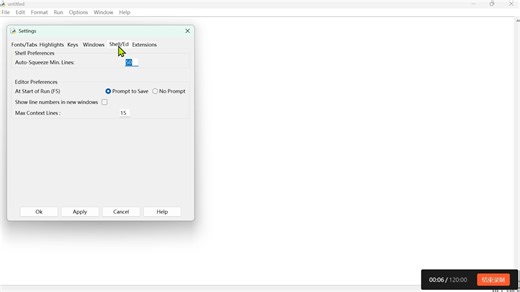 Python（最基础的IDE）设置（注意我打的括号）