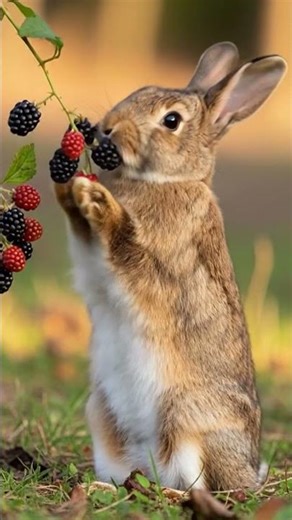 Adorable Bunny Eats Fresh Veggies 🐰🥕
