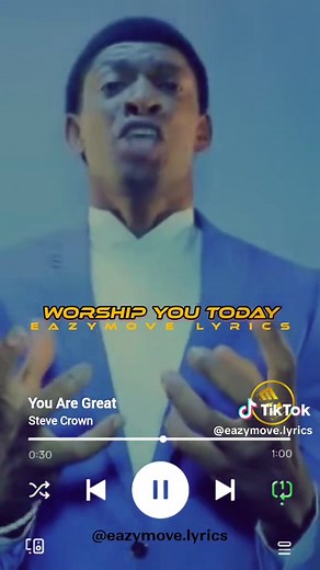 You Are Great - Morning Inspiration Lyrics by Steve Crown