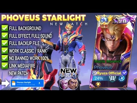 Script Skin Phoveus Starlight - Matrix Maverick No Password | Full Effect Voice | Patch Terbaru