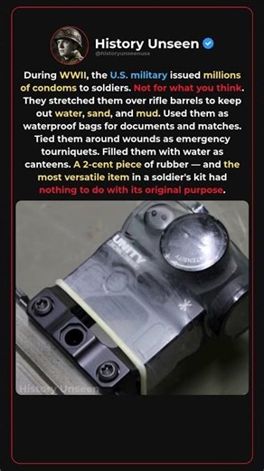 Why WWII Soldiers Put Condoms On Their Rifles 🔫😳