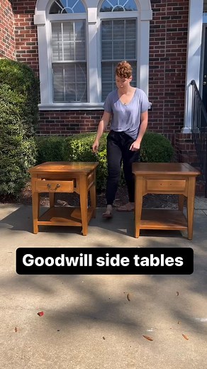 1.5K views · 32 reactions | Goodwill end tables into beauties! These...