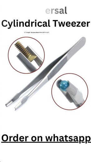 #viralvideo #veterinary #animals #surgicalinstruments #veterinarydentalUniversal Cylindrical Tweezer